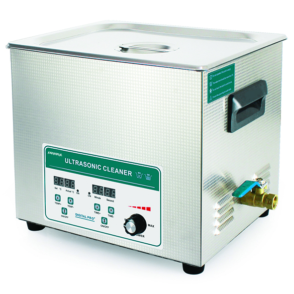 Limpiador ultrasónico - Modelo de potencia ajustable, con temporizador y calentador
