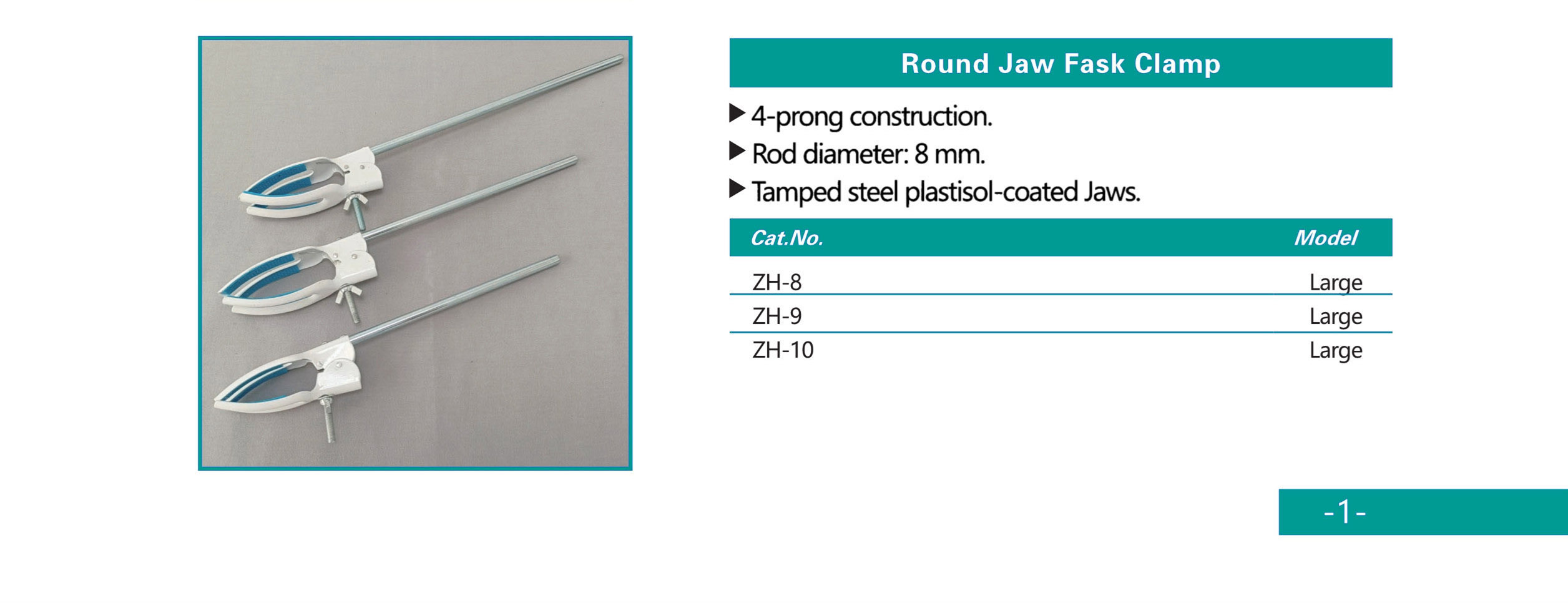 Accesorios de laboratorio Clamp ZH-8 ZH-9 ZH-10